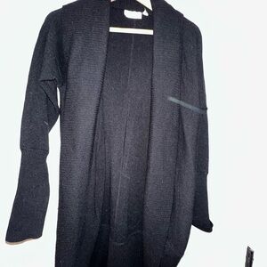 RD Style Black Open-Front Women's Cardigan